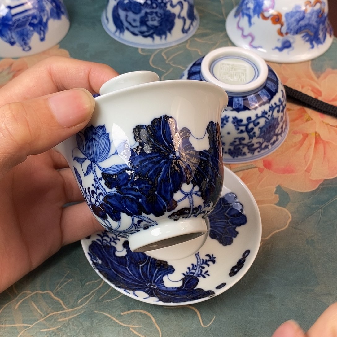 杯现代景德镇全手工全手绘茶具1688888