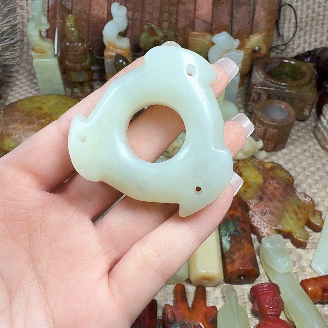 白玉菩提吊坠挂件