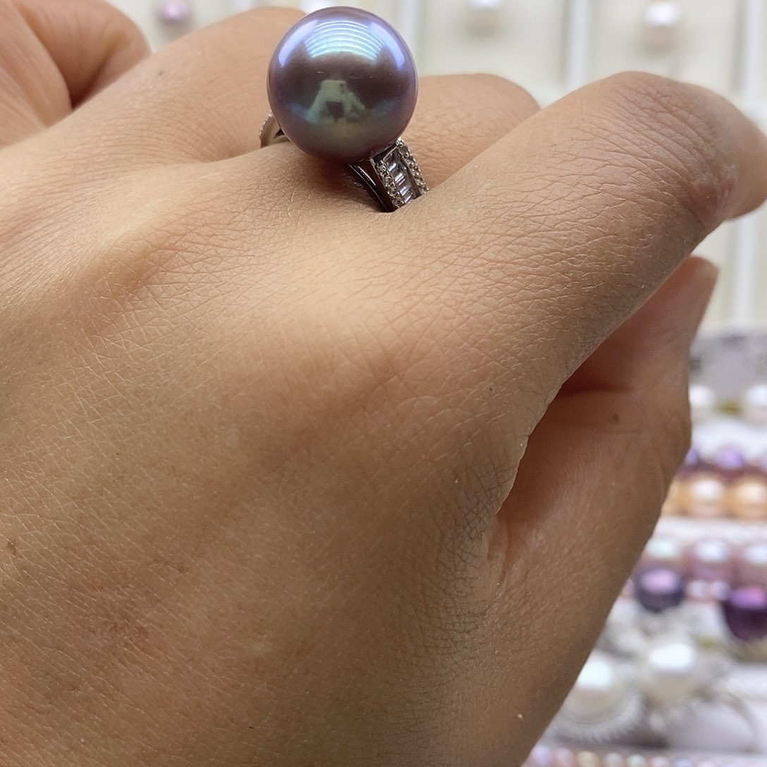 淡水珍珠吊坠(赠链)银S925镶嵌H****?