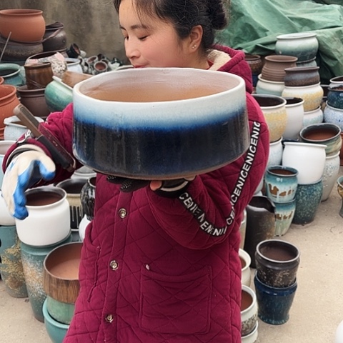 口26高14瑕疵盆子 