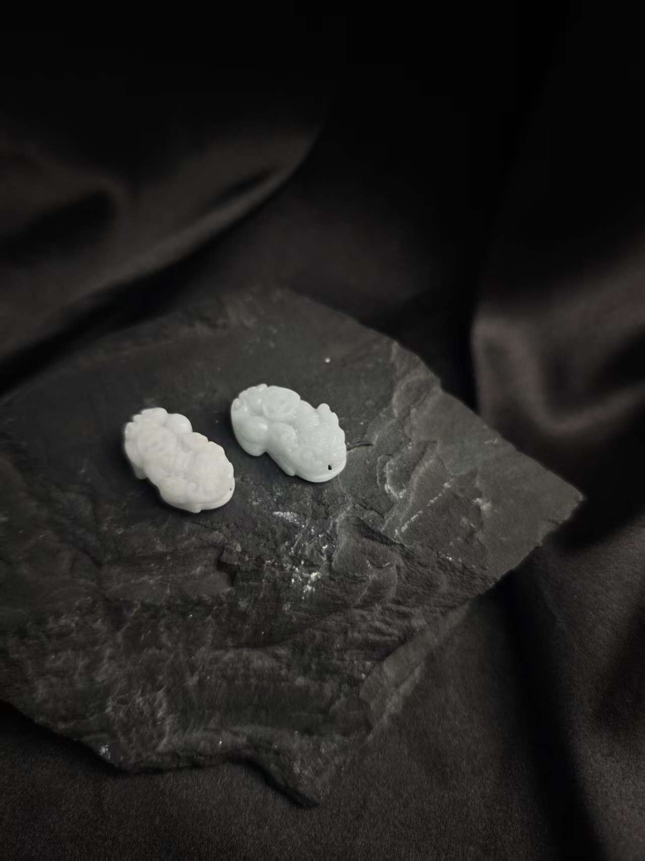 天然缅甸A货翡翠貔貅可车挂钥匙挂吊坠