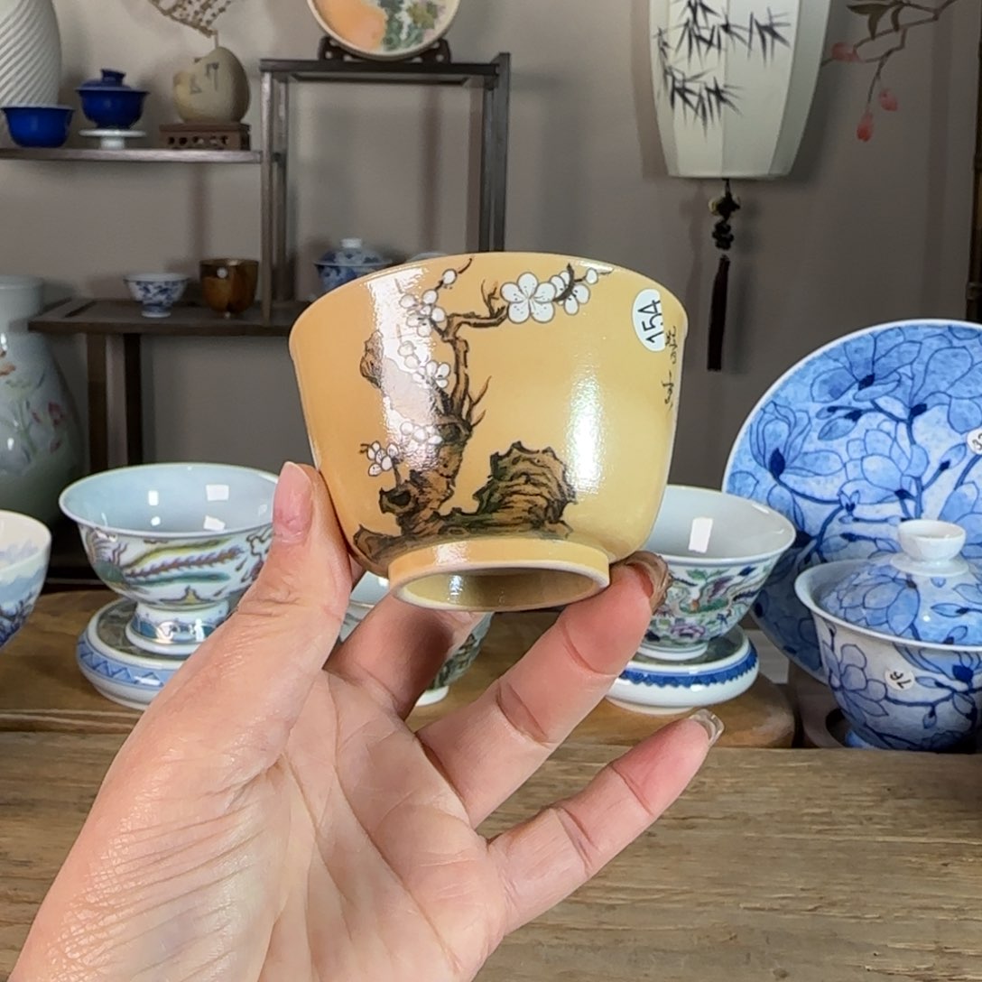 杯景德镇陶瓷柴烧多人