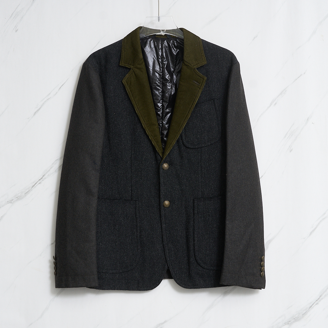 Dolce&Gabbana男士撞色拼接夹棉西装/YZ200254