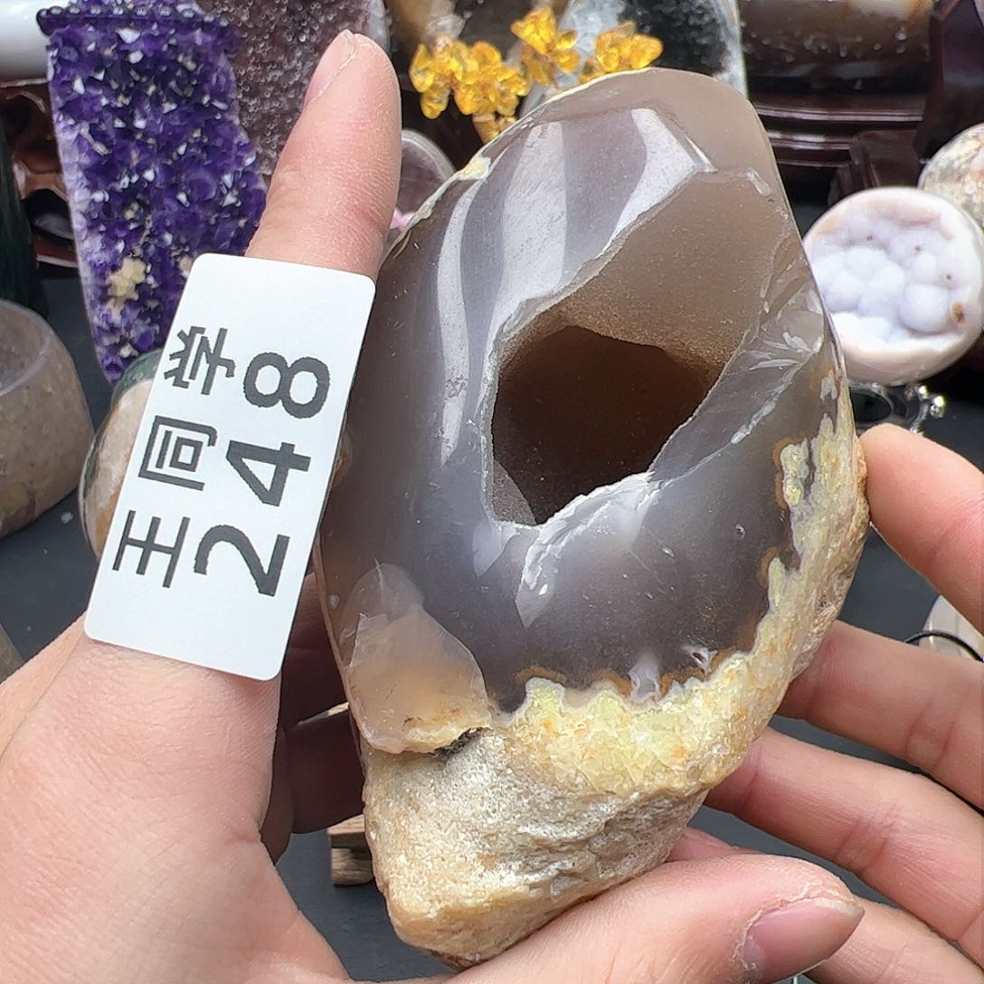 紫晶水晶摆件未镶嵌248