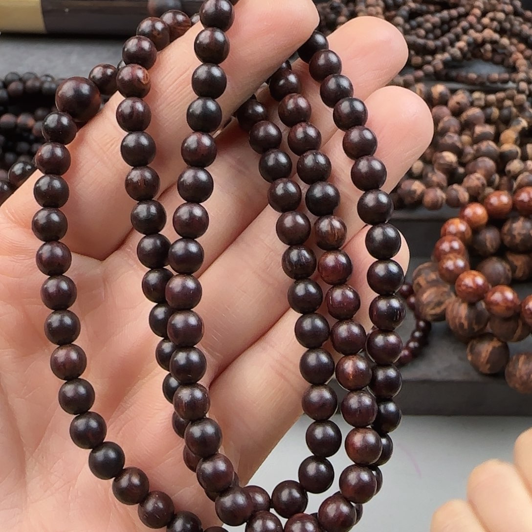 降真香手串/手链0.6×108海南红降黑骨老料