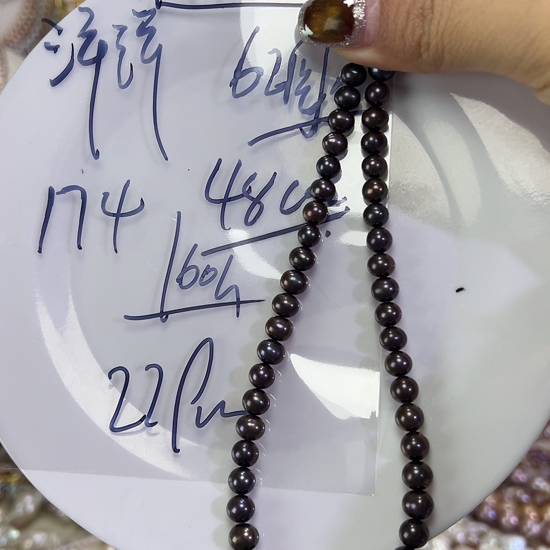 ~***~淡水珍珠钛钢手绳