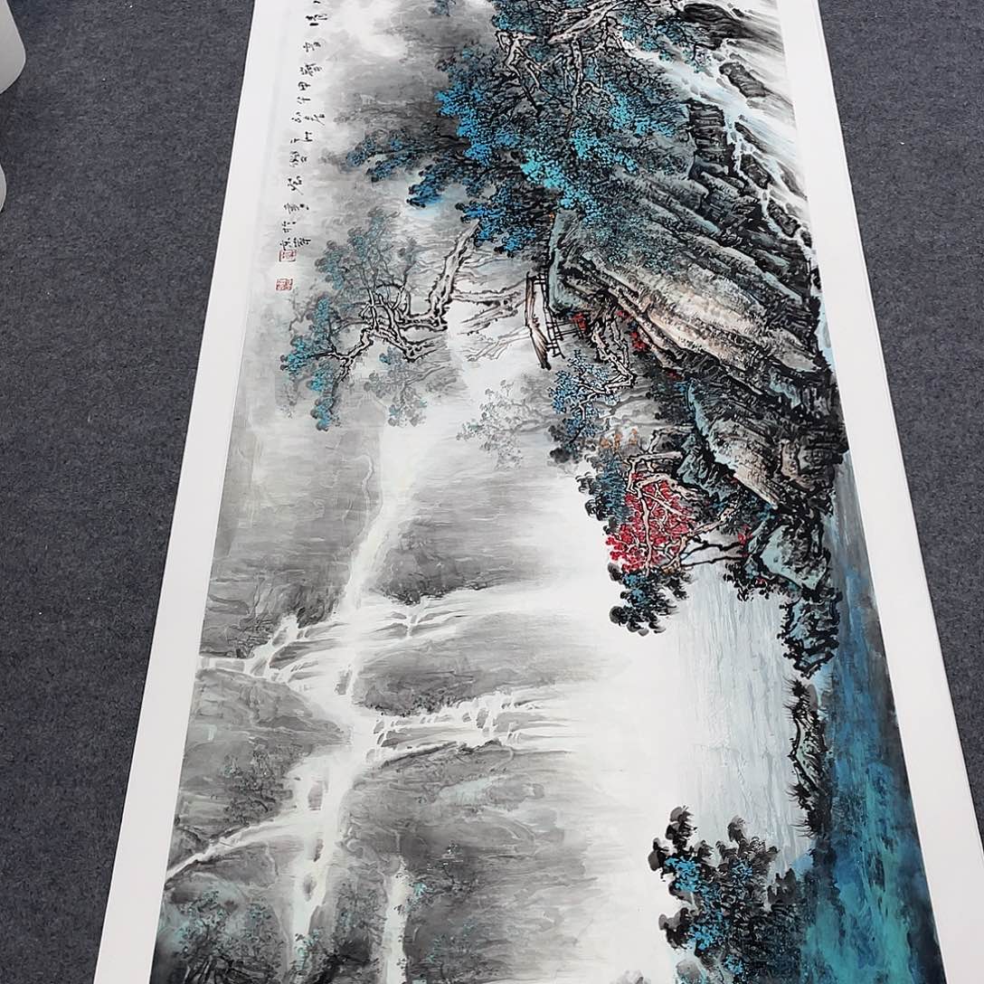 国画今天上午国画作品展示