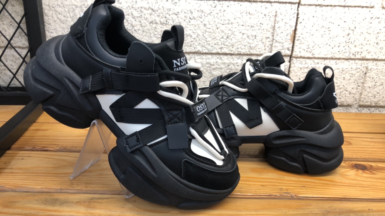 真皮软底老爹鞋女厚底增高百搭休闲运动鞋潮流