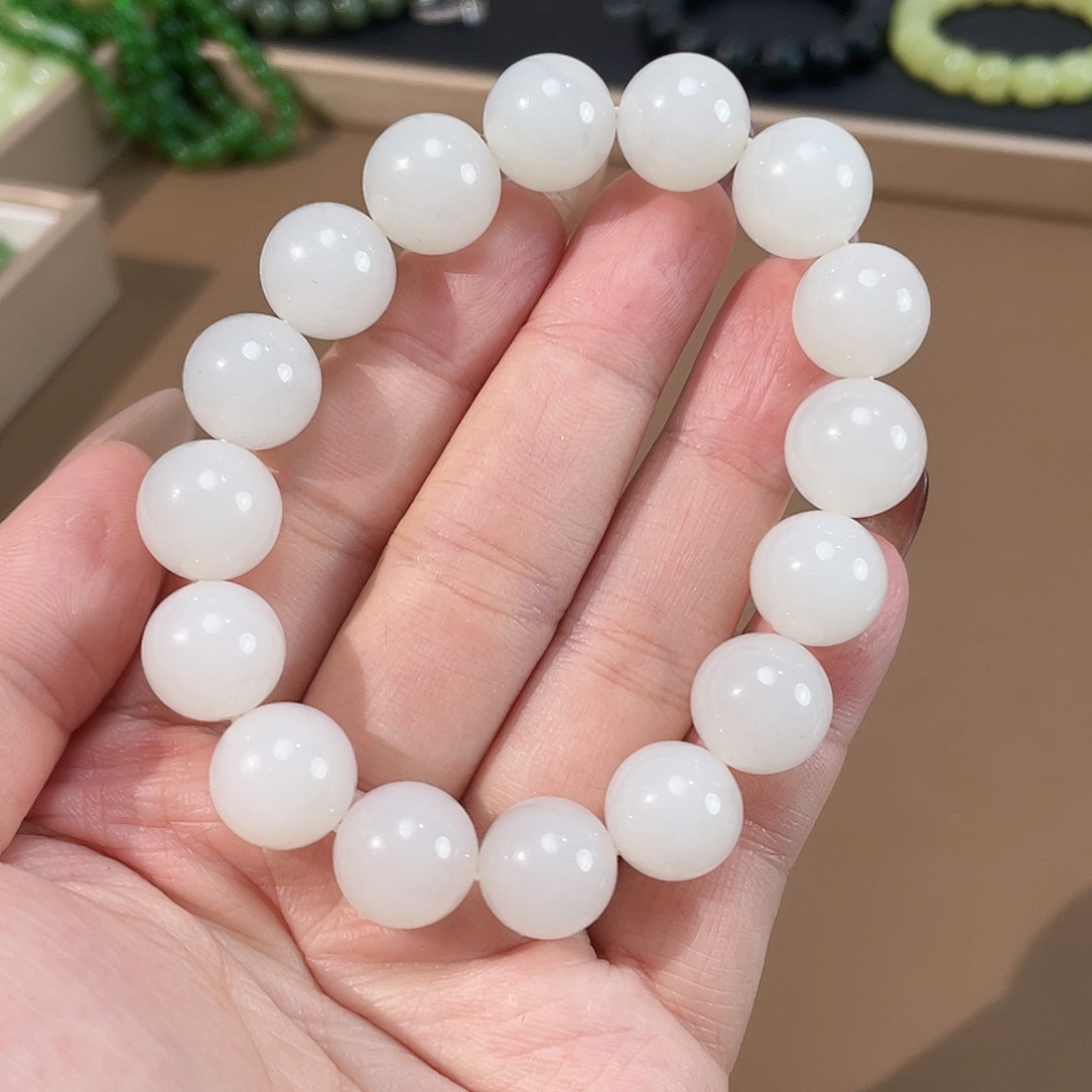 和田玉手链未镶嵌于阗13