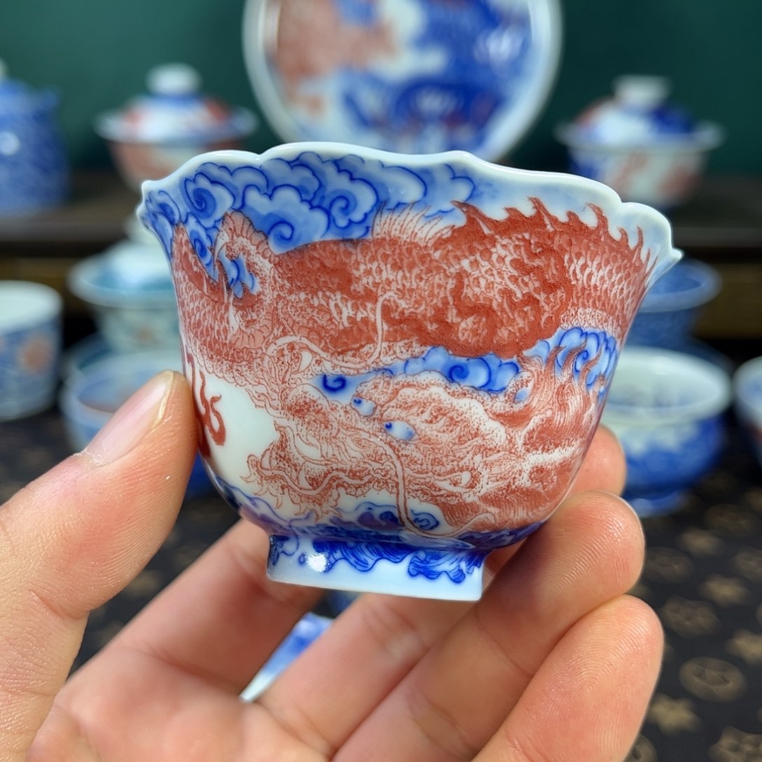 瓷片自成堂景德镇手工手绘