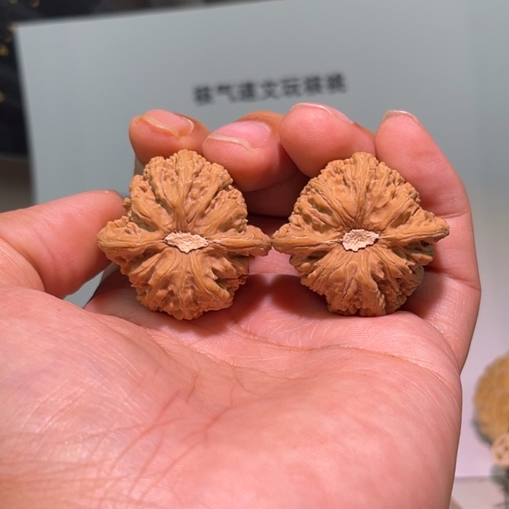 轻***症把件文玩核桃35密纹