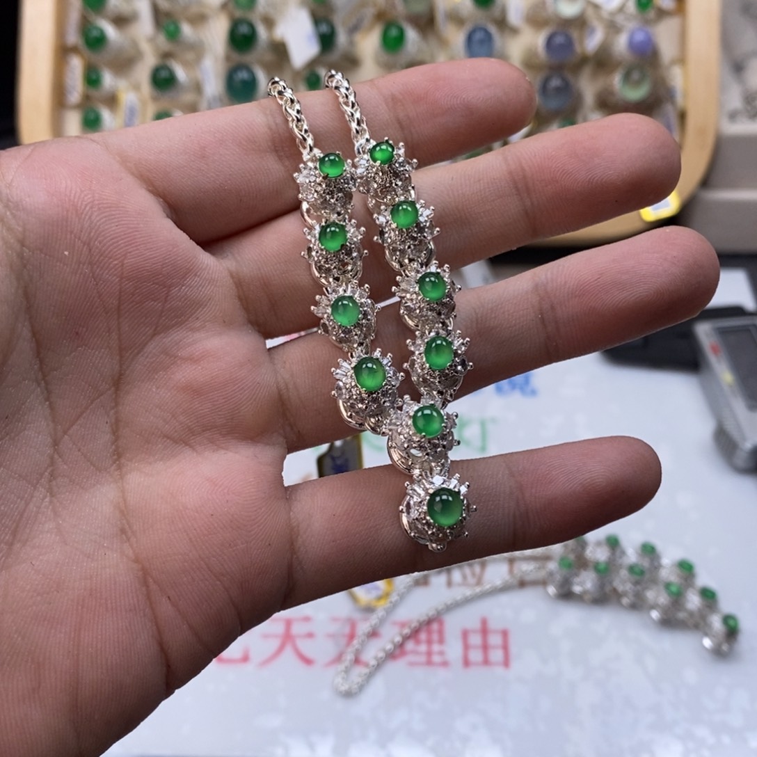 翡翠戒指未镶嵌天然缅甸翡翠a货