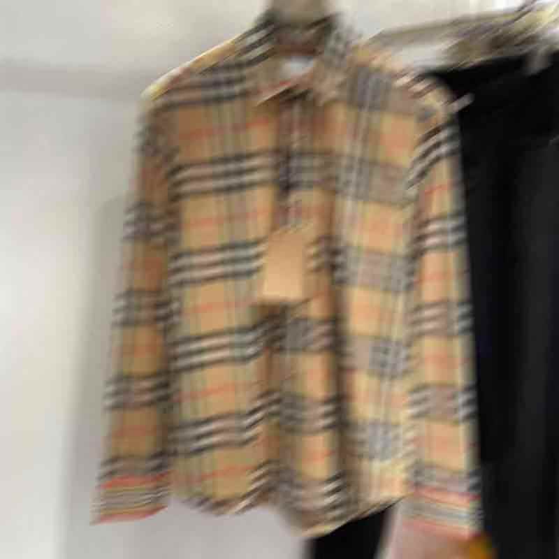 25春季新款男女同款情侣通穿彩虹条编织格子衬衫直播间所见即所得