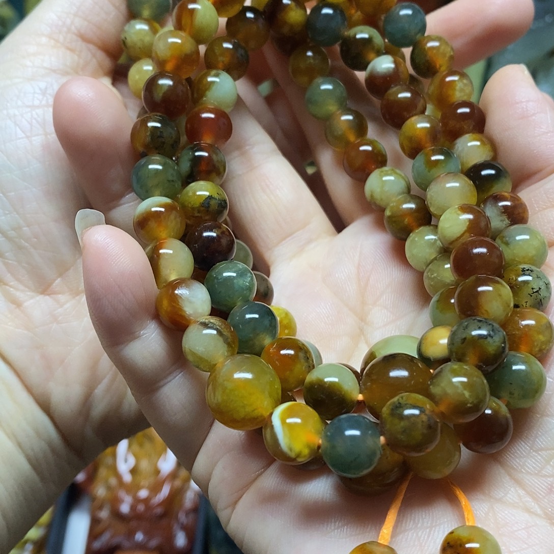 蛇纹石玉未镶嵌手链