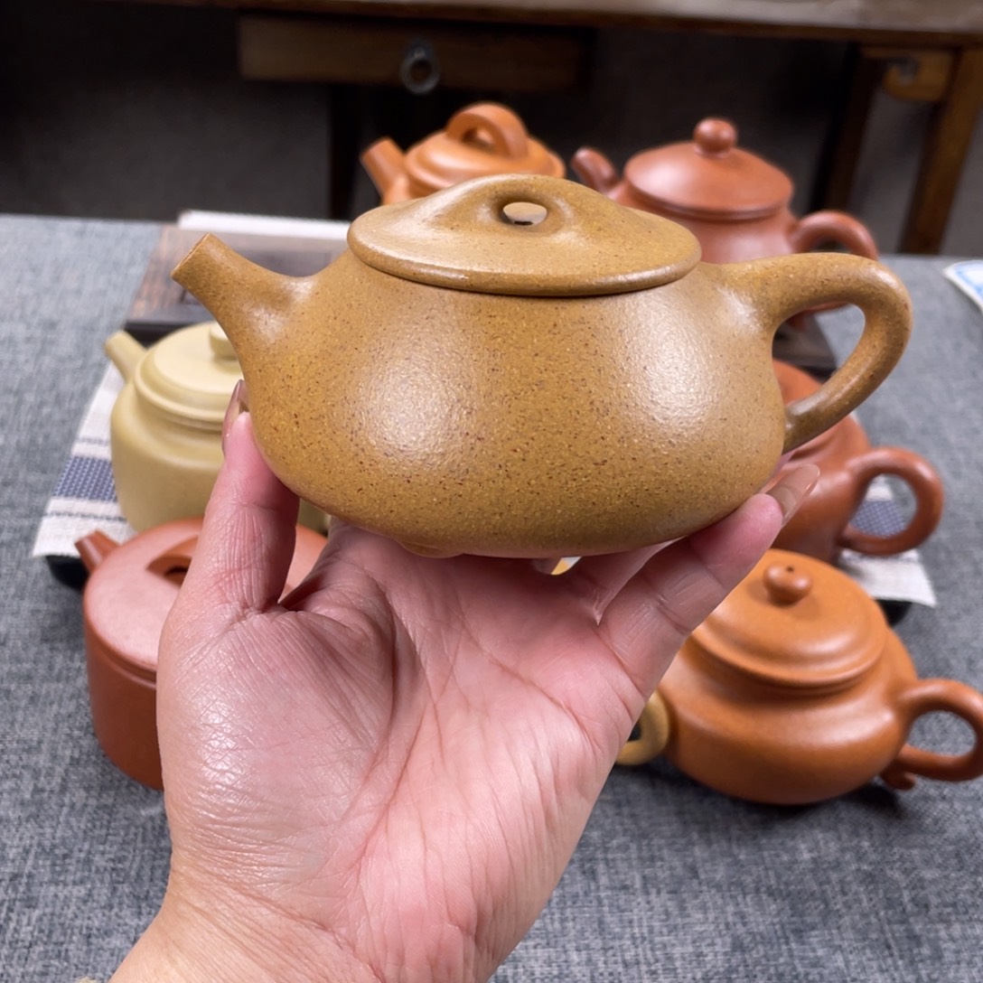 紫砂茶壶黄金段景舟石瓢全手30目249