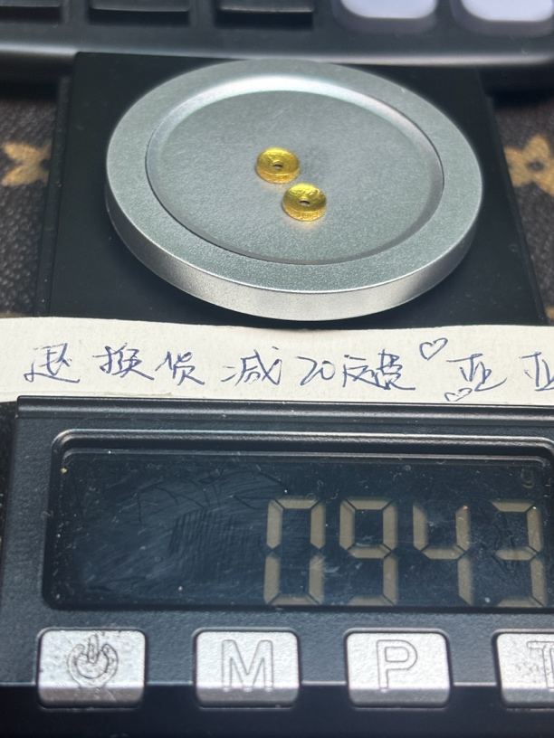足金999卡6回文隔片
