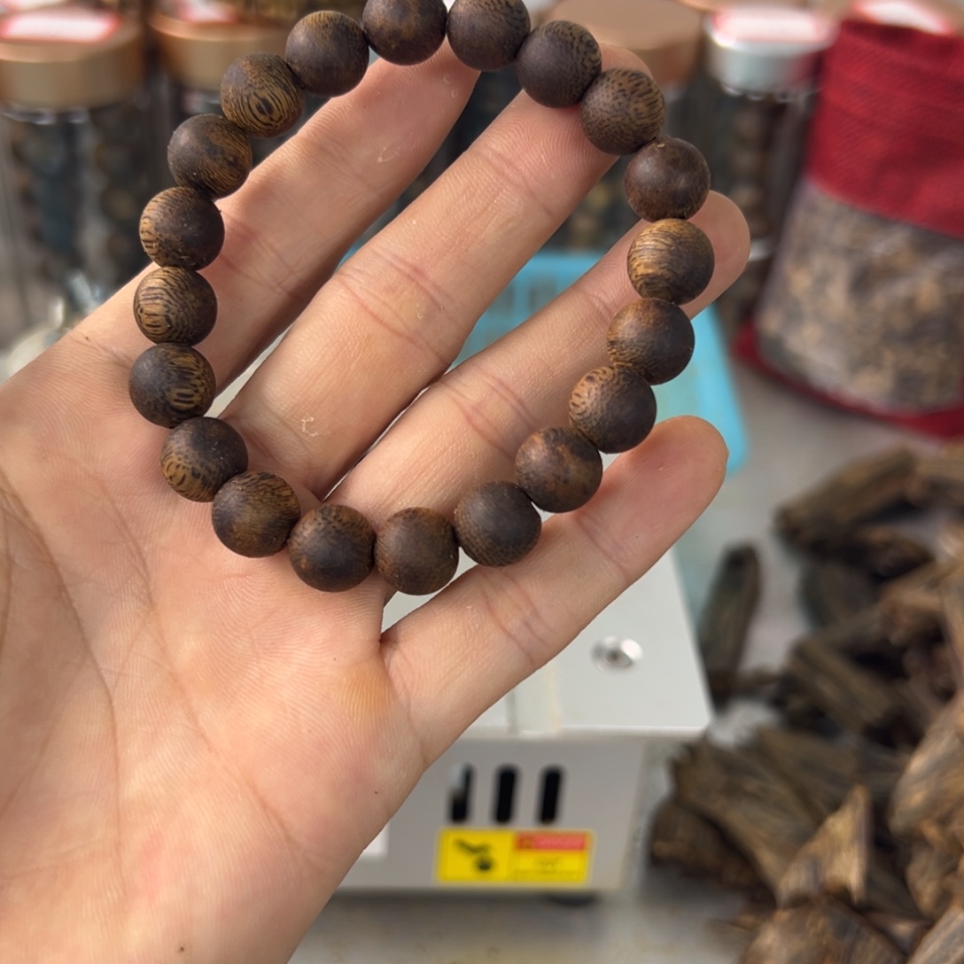 沉香沉香碎屑金沙叶品种1.0单圈9克加