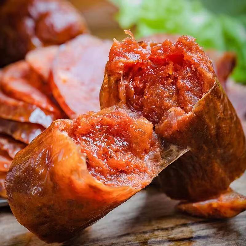 香肠高山土猪肉烟熏麻辣鲜香湖北特产