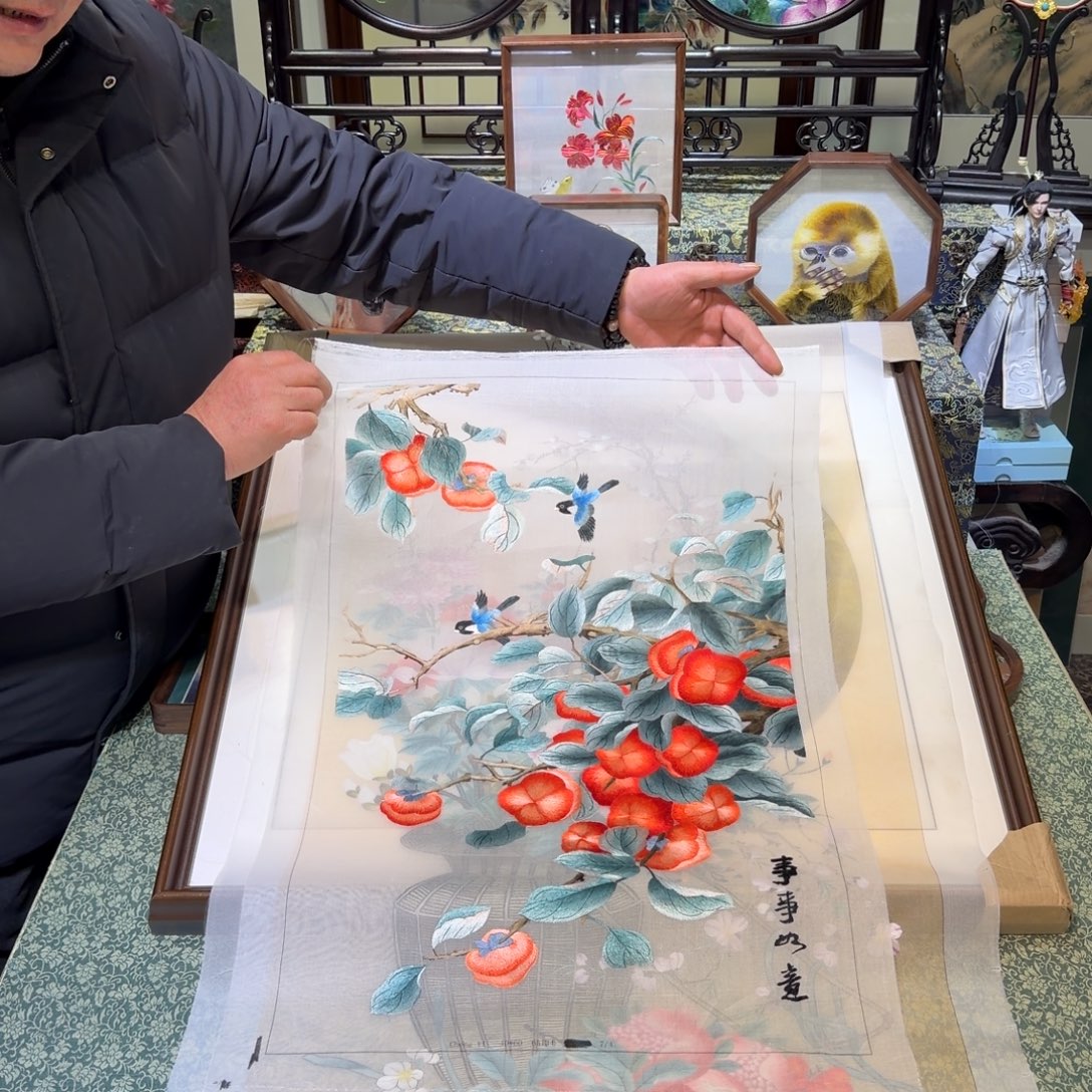 刺绣手工苏绣工单面绣片