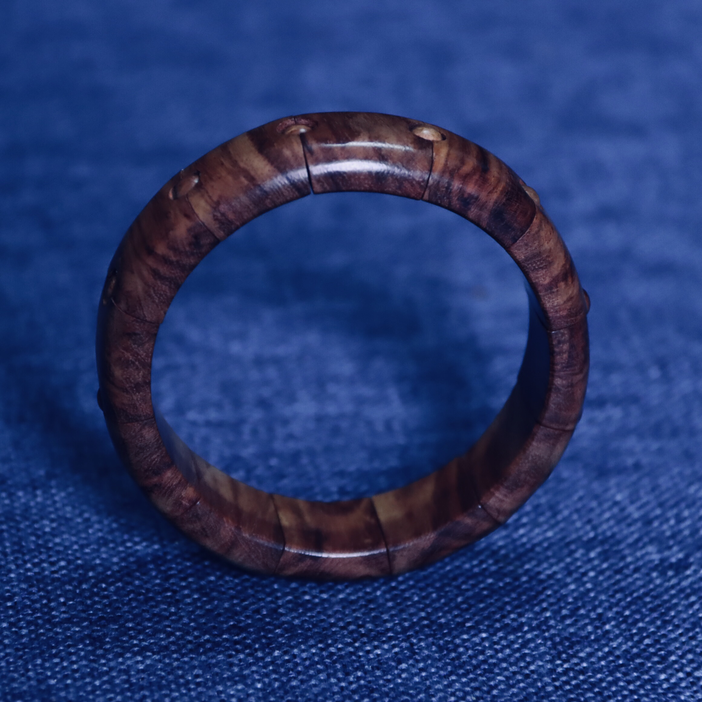 海南黄花梨手镯100%真品海黄油梨大黑线山水纹手链适合送礼收藏