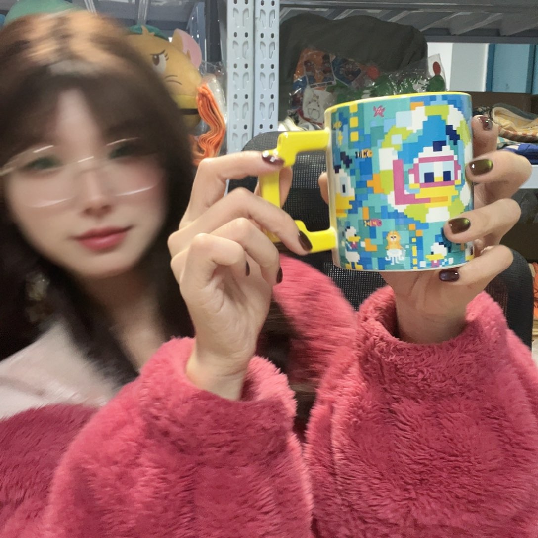 304不锈钢手柄款可爱卡通杯子