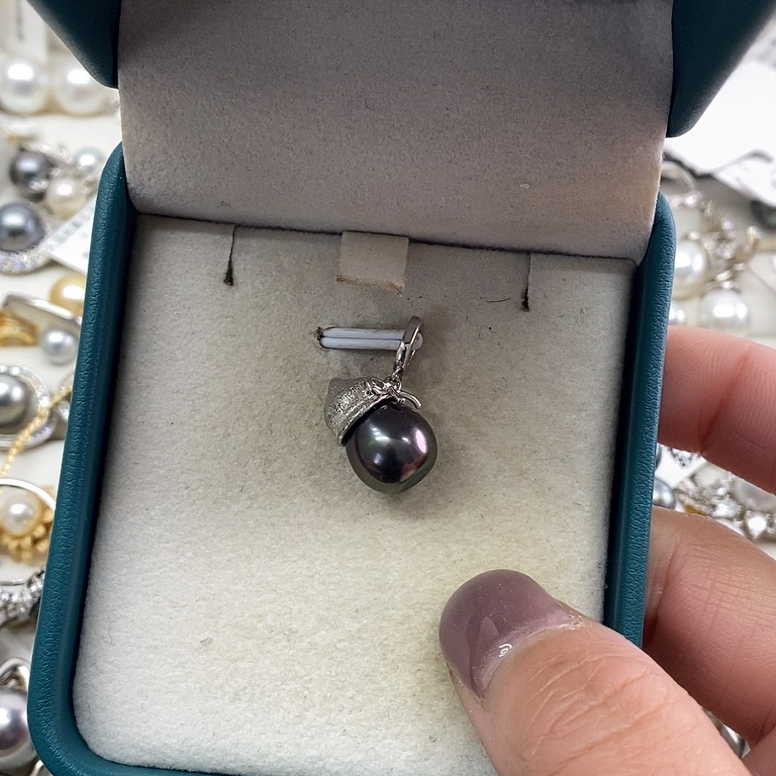 海水珍珠吊坠(不含链)银S925镶嵌