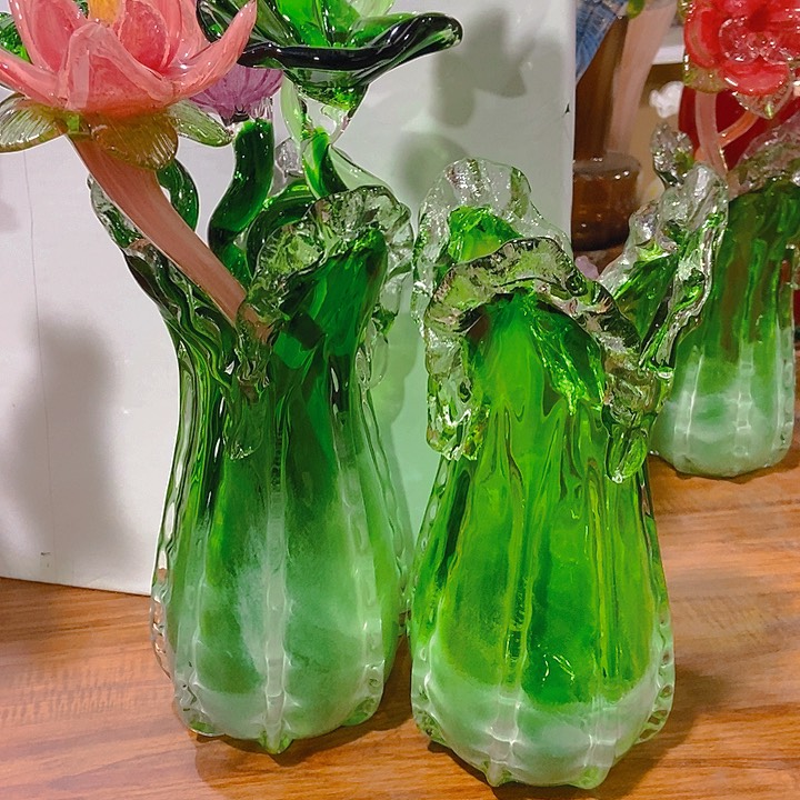 琉璃燕*来琉璃花瓶高27口8