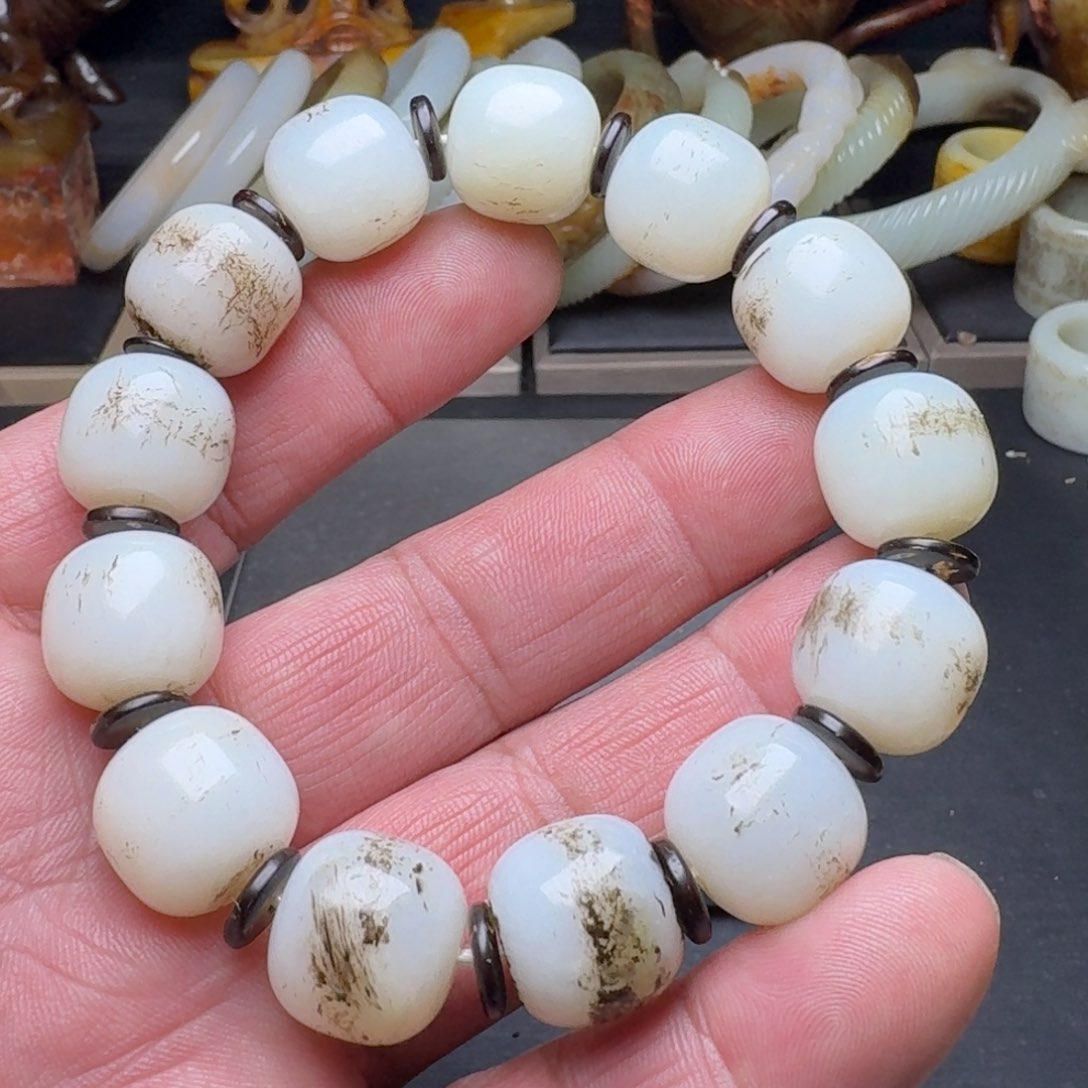 和田玉手链未镶嵌