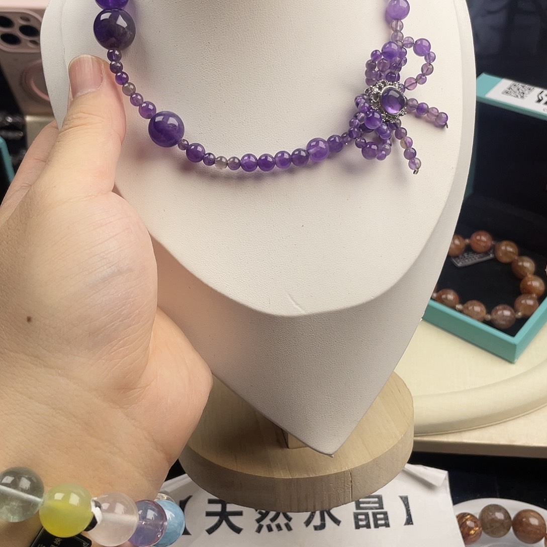 水晶手链银S925镶嵌