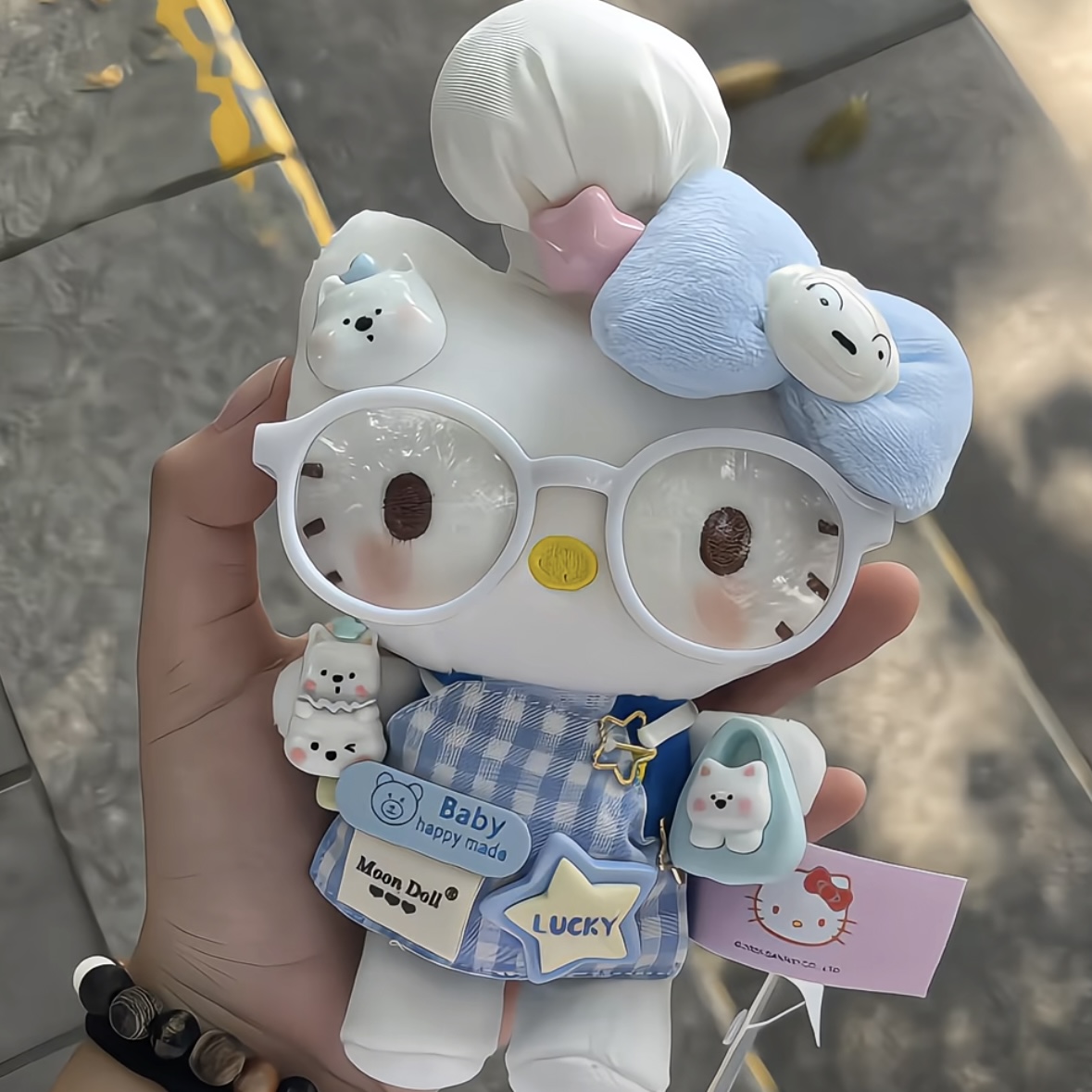 【热卖】正版HeLLoKitty可爱毛茸茸挂机包挂生日礼物玩偶圣诞节礼物