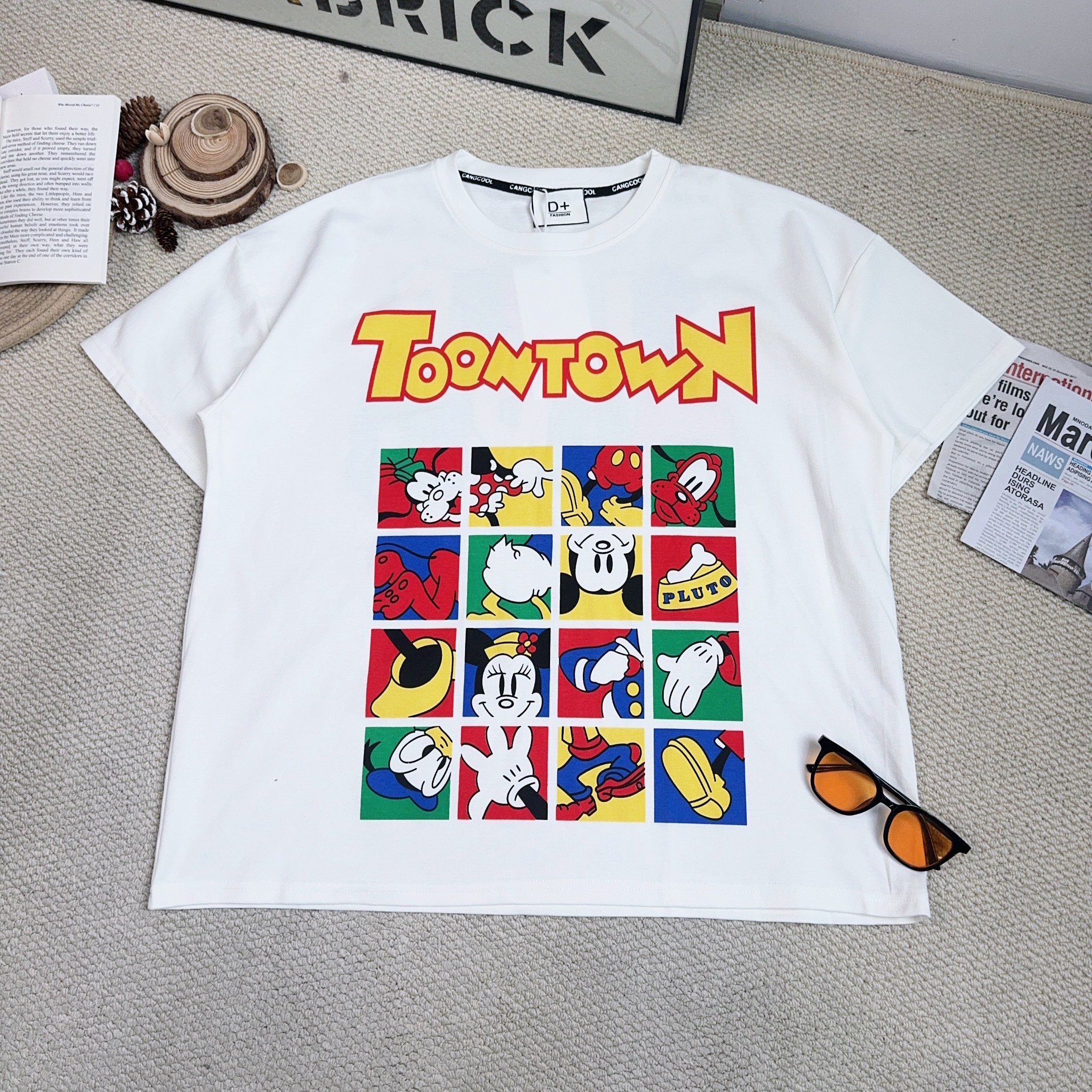 2025春季新款休闲时尚百搭卡通印花短袖T恤0193