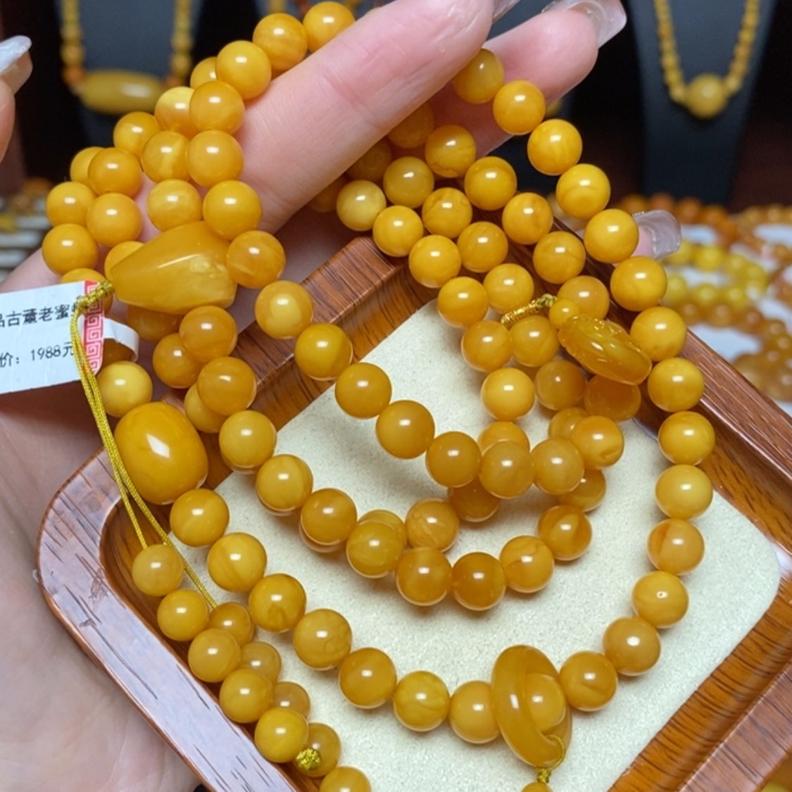 【闪购商品】蜜蜡手链未镶嵌手串