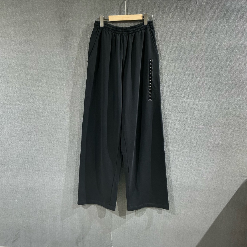 未使用 Balenciaga/巴黎世家 （pm）XL标签黑色阔腿裤 s码/1616