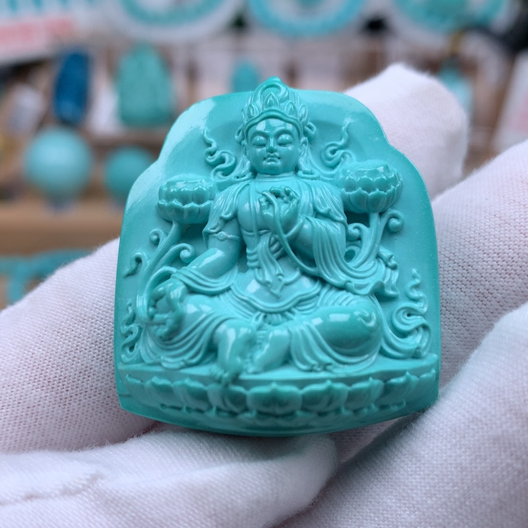 未镶嵌绿松石珠宝奇石