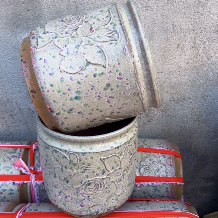 紫砂花盆高度22口21