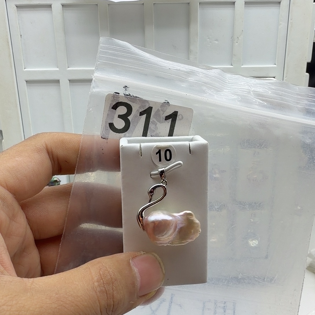 颈饰合金淡水珍珠