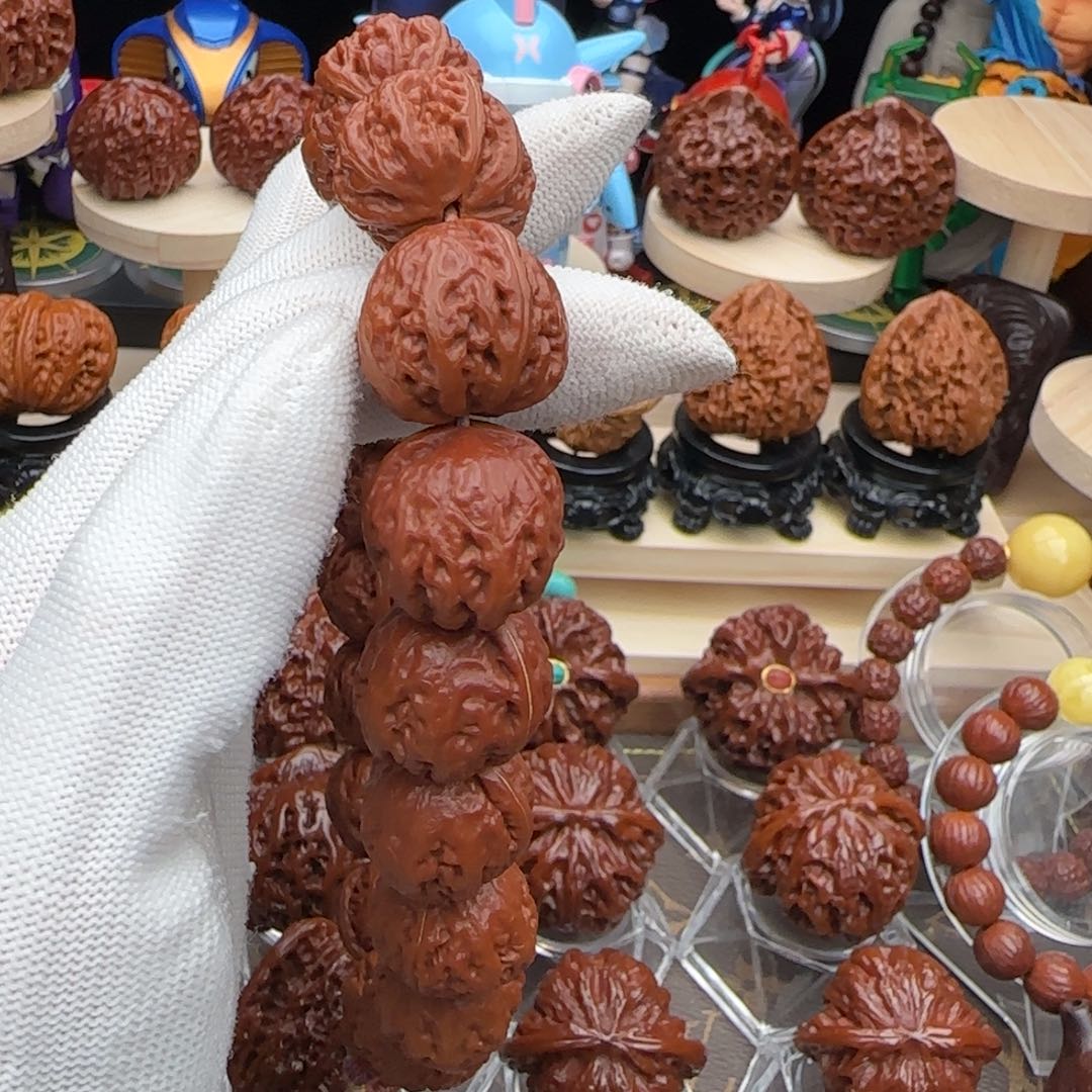 文玩核桃吊坠21元宝粗筋手持