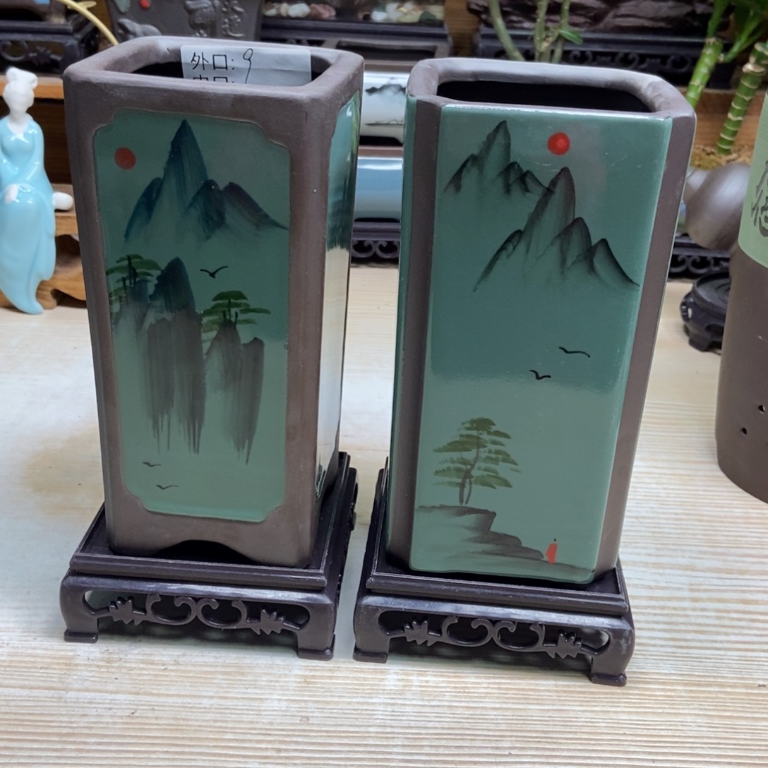 瓷片陶瓷花盆陶瓷艺术