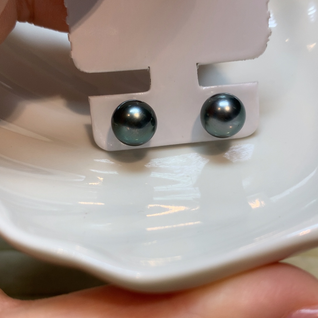 海水珍珠耳饰18K金镶嵌