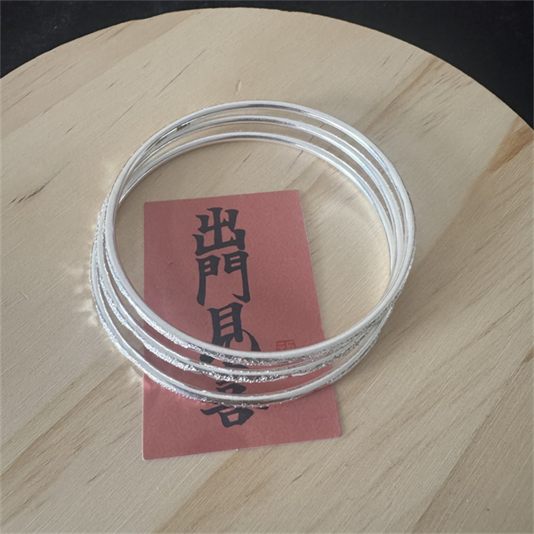 足银银制品 L08三生三世满天星手镯闭口款