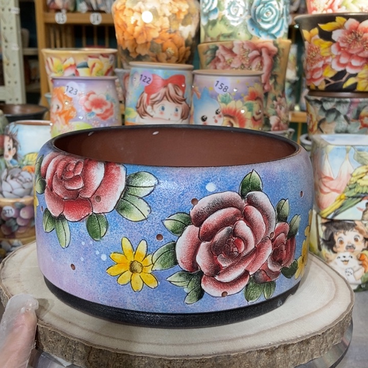 红陶景德镇艺术手绘作品