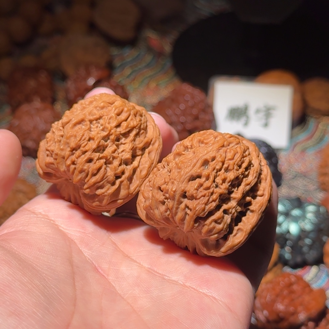 把件文玩核桃2146号40高炮拉丝南疆石南疆石