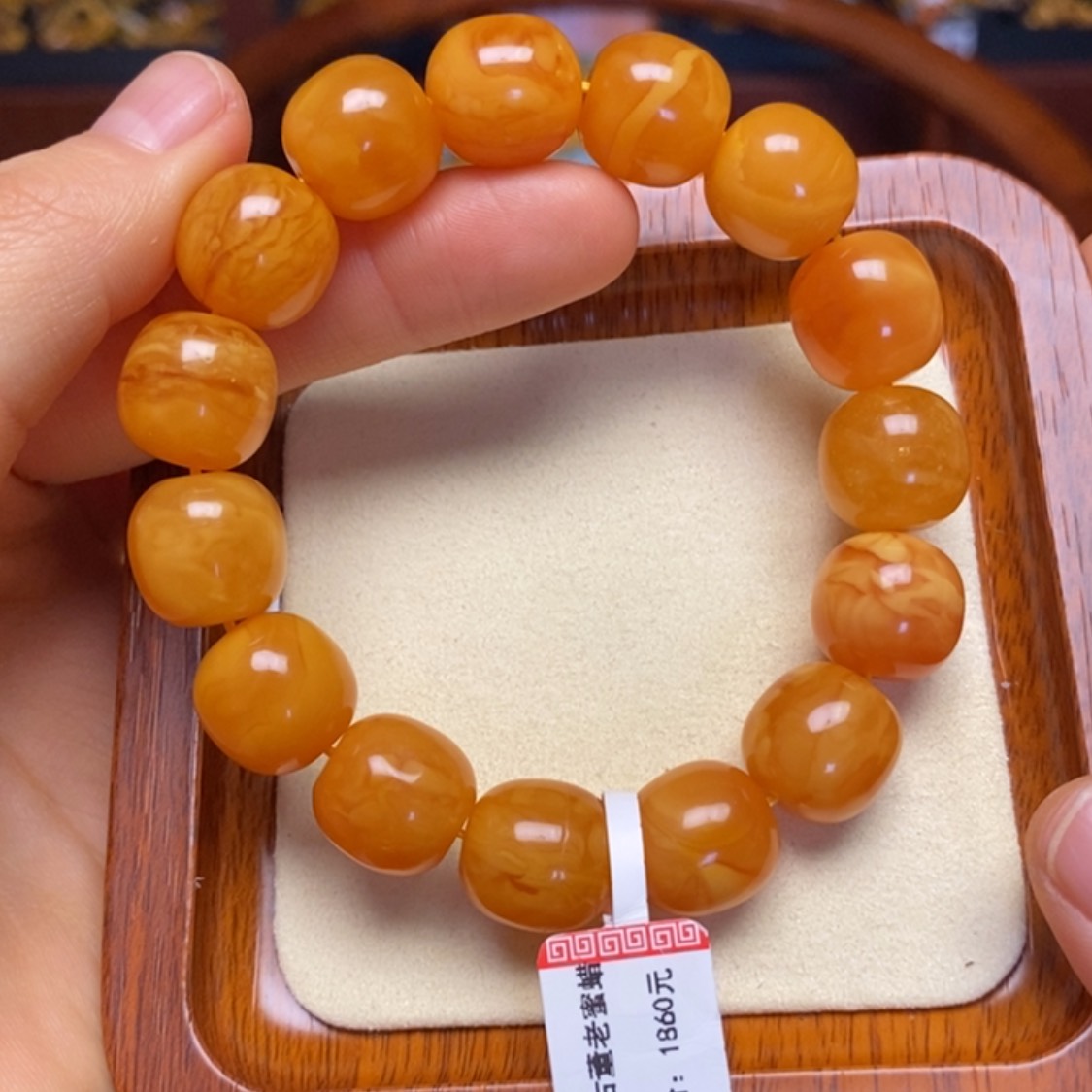 【闪购商品】蜜蜡手链未镶嵌手串