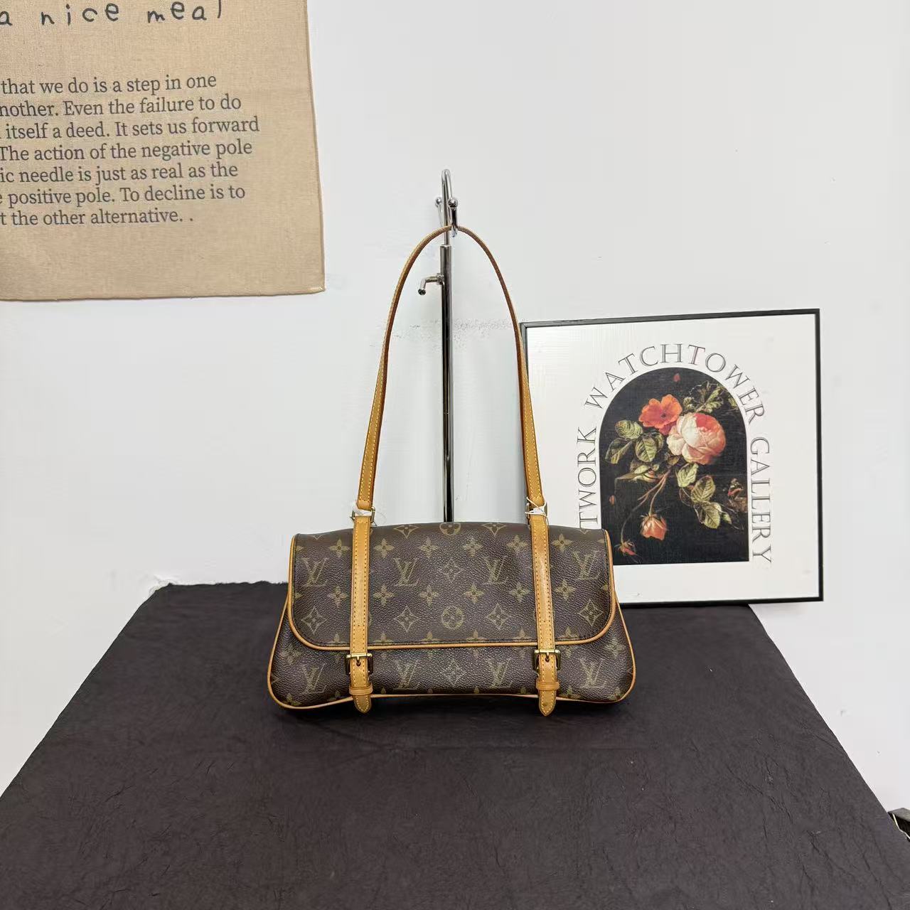 95新 LouisVuitton/路易威登 lv老花变形金刚腋下包/单肩包