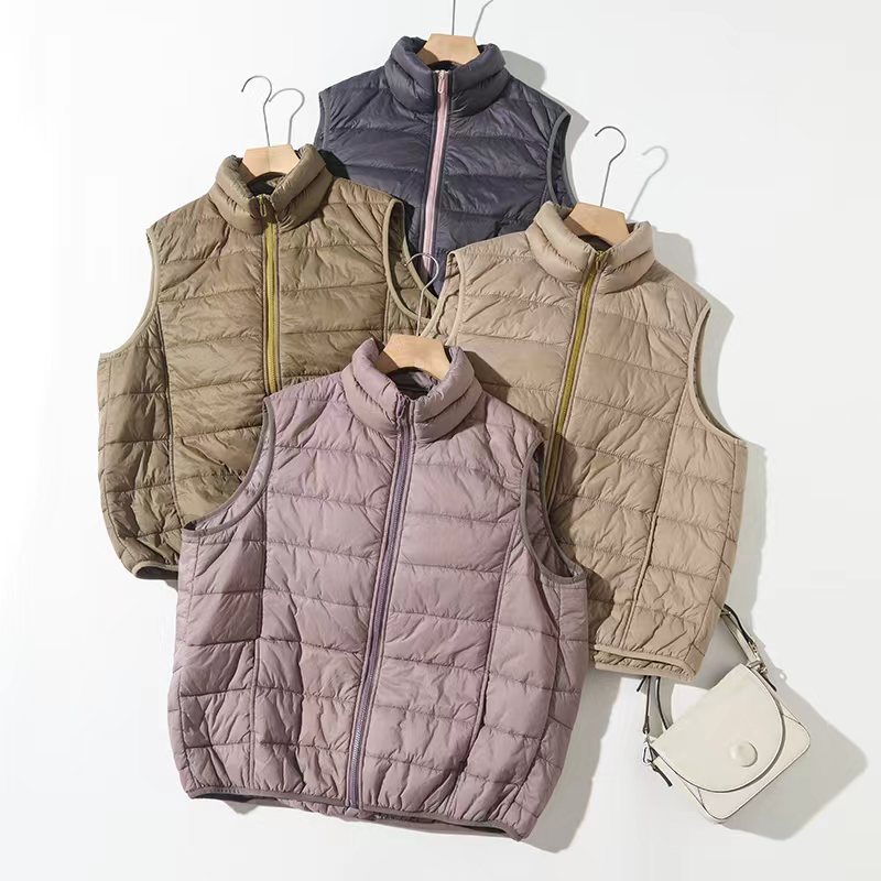 【微凉暖行】25新款百搭休闲防风外穿坎肩显瘦保暖立领棉马夹#7529