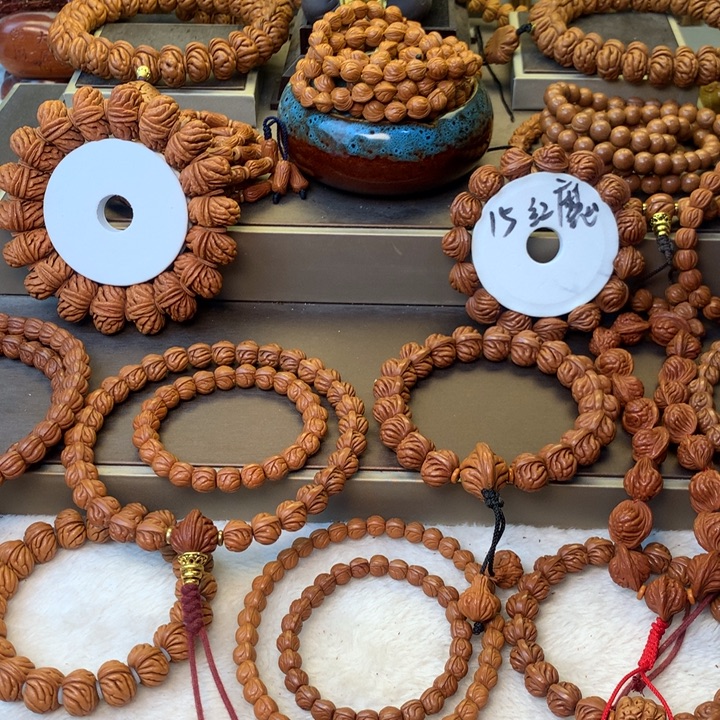 陪***疯手串桃核秦岭龙纹