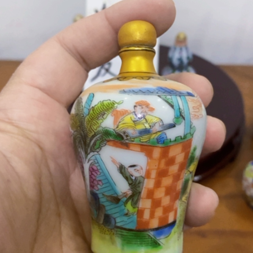 【闪购商品】瓶漂亮漂亮陶瓷瓷器手工手绘陶瓷工艺艺术瓷器
