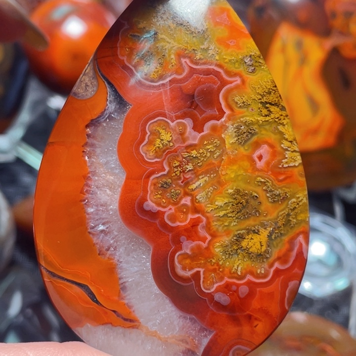 玛瑙/玉髓战国玛瑙挂件未镶嵌随**安