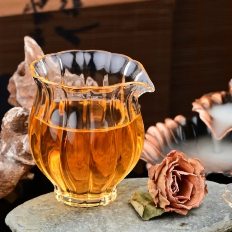 三省嘉茶<水仙>高硼硅玻璃公道杯160ml