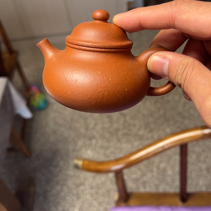 紫砂茶壶红黄泥容天160cc